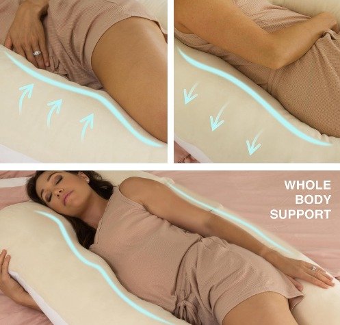 Pregnancy Pillow Full Body: U Shape PharMeDoc Pillow
